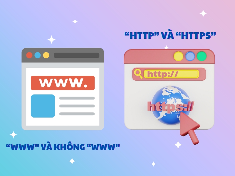 Sử dụng cho trường hợp các phiên bản "www" và "http".