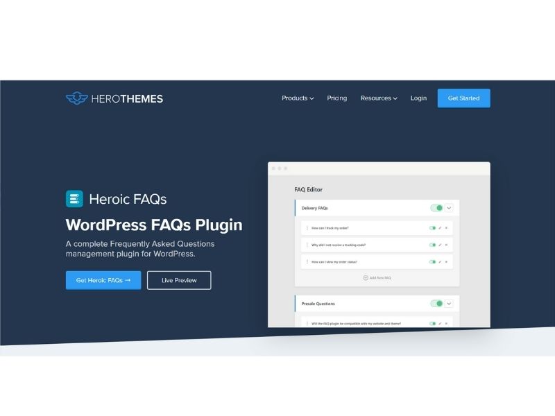 Plugin Heroic - Plugin WordPress FAQ