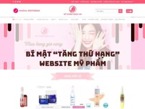 Tăng thứ hạng website mỹ phẩm