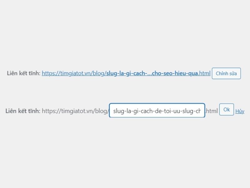 Bạn có thể sửa đổi slug của bài viết hoặc trang để đảm bảo không còn xung đột
