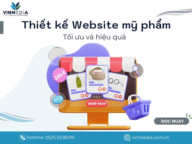 Thiết kế Website mỹ phẩm chuyên nghiệp, hiện đại