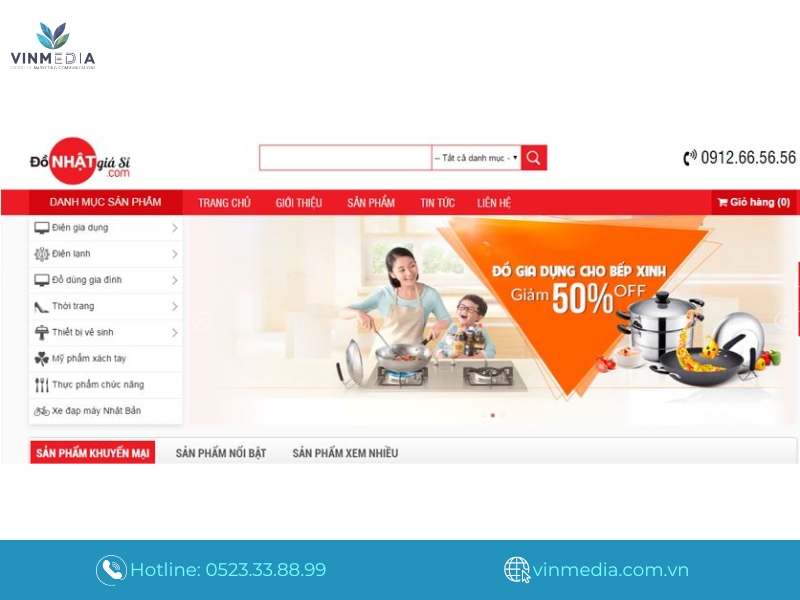 Hệ thống menu là các liên kết nội bộ trên trang web