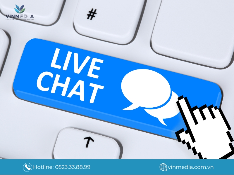 Hỗ trợ trực tuyến nhanh chóng qua live chat trên website